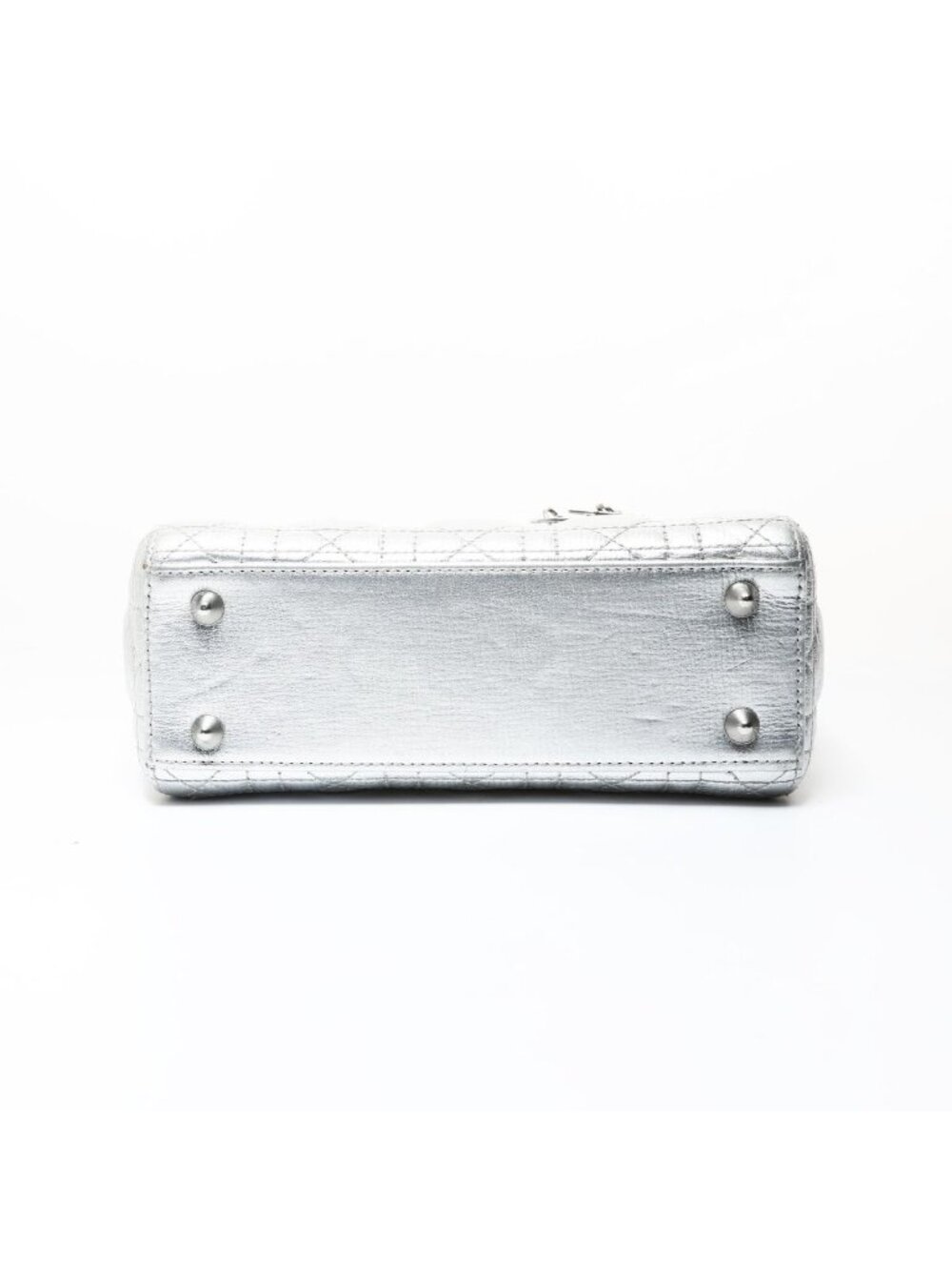 Dior Handbag Lady Dior Cannage Metallic - Picture 7 of 10